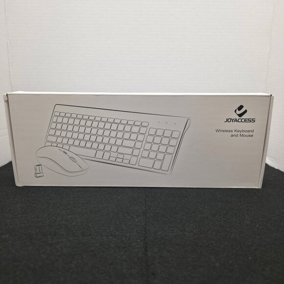 JoyAccess Wireless Keyboard & Mouse Combo – Battery Operated – Black/Grey – New - Picture 1 of 5